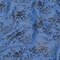1 Yard Bright Blue Gray Foiled Flowers Striated Stretch Cotton Woven Fabric